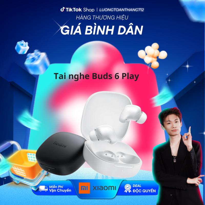 Tai Nghe Bluetooth Xiaomi Redmi Buds 6 Play Version Có Micro Giảm Tiếng ồn Nhét Tai - BH 6 tháng