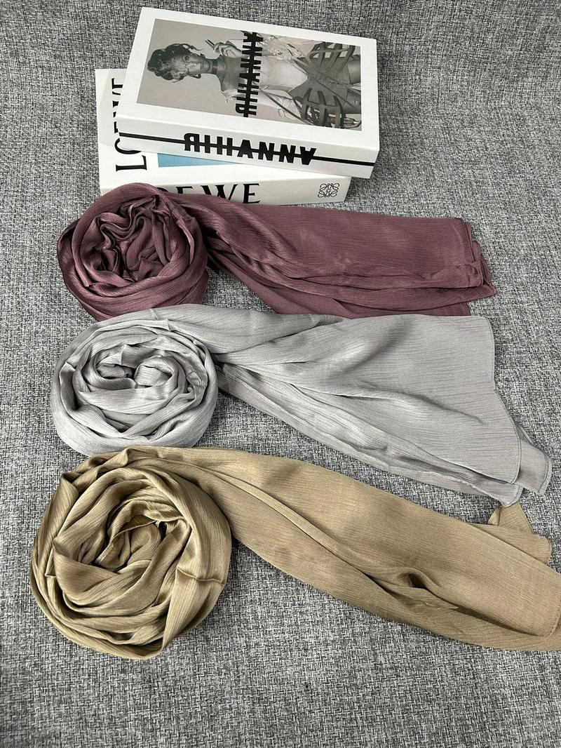Product Introduction of Pashmina Silk / Pashmina Cardenza Silk Premium / Pasmina Malay Cringkel Mulsim 7