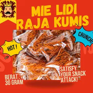 [MURAH] MIE LIDI  Raja kumis 30 gram/1 PCS tanpa stiker Noodles