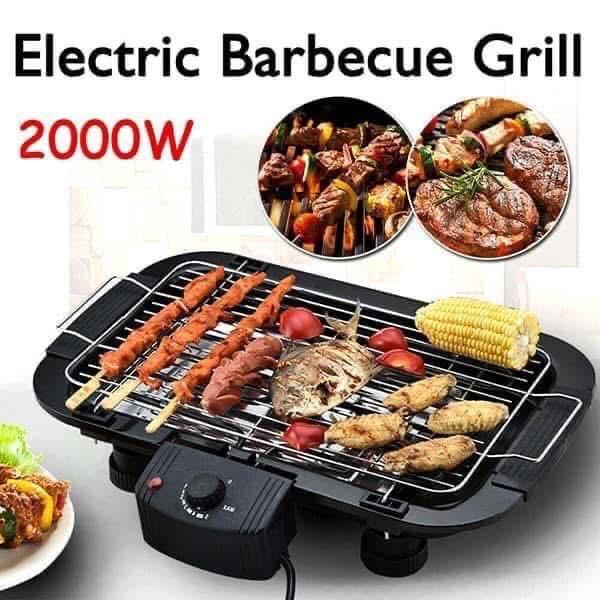 Bếp Nướng Điện Không Khói Electric 2000W Thiết Kế 5 Mức Nhiệt Dễ Dàng Sử Dụng Tại Nhà Grill BBQ
