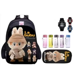 Tas ransel anak sekolah PAUD TK unisex cewek cowok tas berbonus tas motif labubuuu viral terbaru-fashion anak