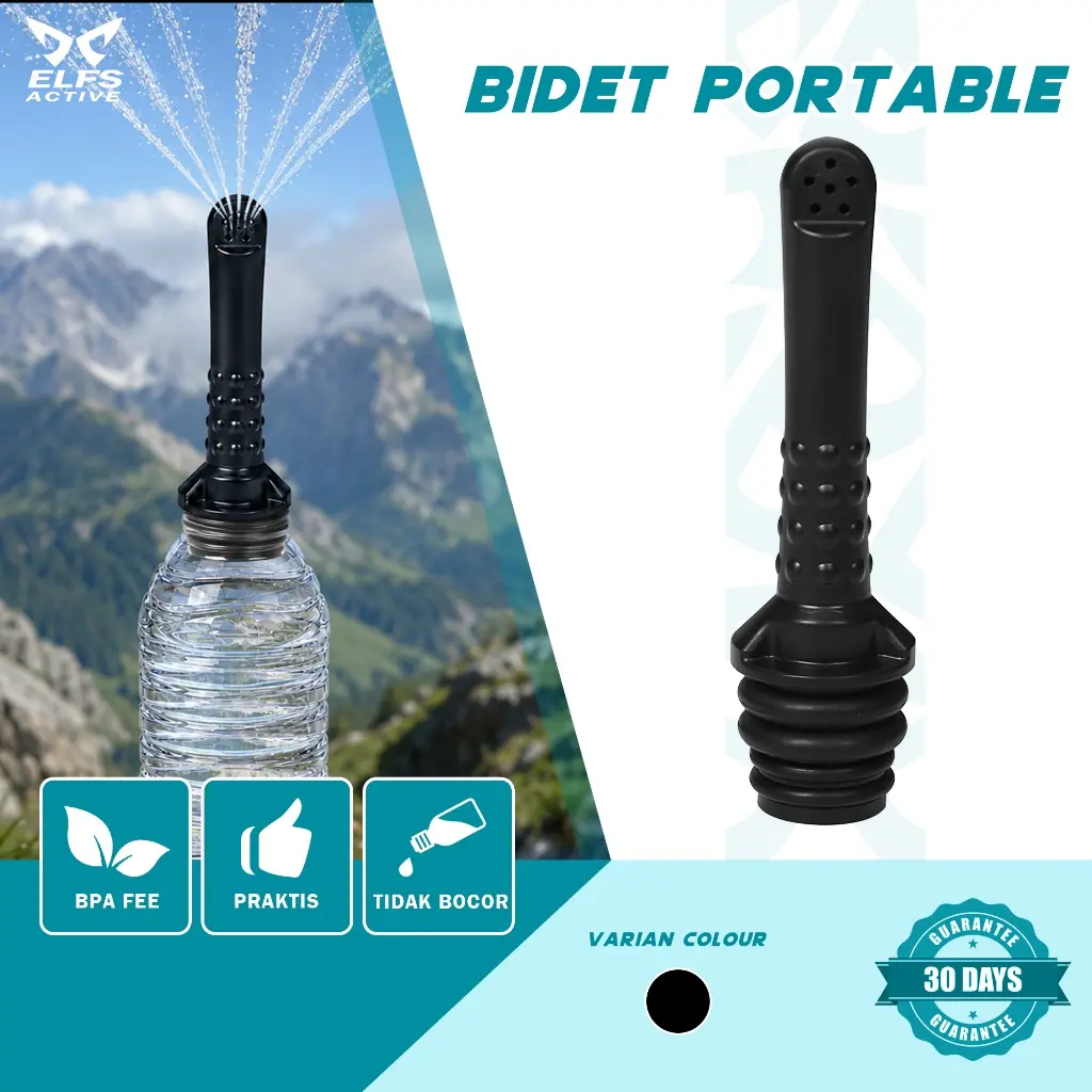 Elfs Active Bidet Portable Alat Semprot Travelling Camping Hiking Outdoor