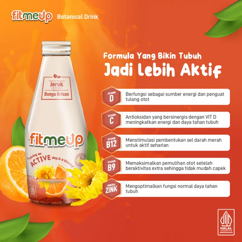 [PAKET TAMBAH ENERGI] 6 Botol Fitmeup Varian Active - Tingkatkan Stamina - Atasi Kelelahan 1