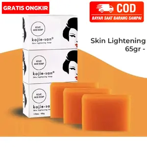 BPOM Sabun Kojie San - Kojic Acid Soap: Pemutih dan Pencerah Kulit Alami, Kulit Cerah . sabun alami Mencerahkan Lightening Memutihkan Tangan Tubuh Leher papaya brightening