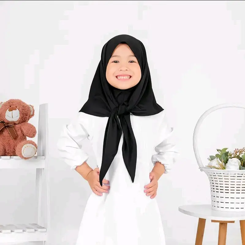 3 pcs pasmina anak instan hijab anak instan segi tiga jilbab anak kerudung anak hijab bayi instan non ped kerudung bayi pasmina bayi jilbab bayi 8