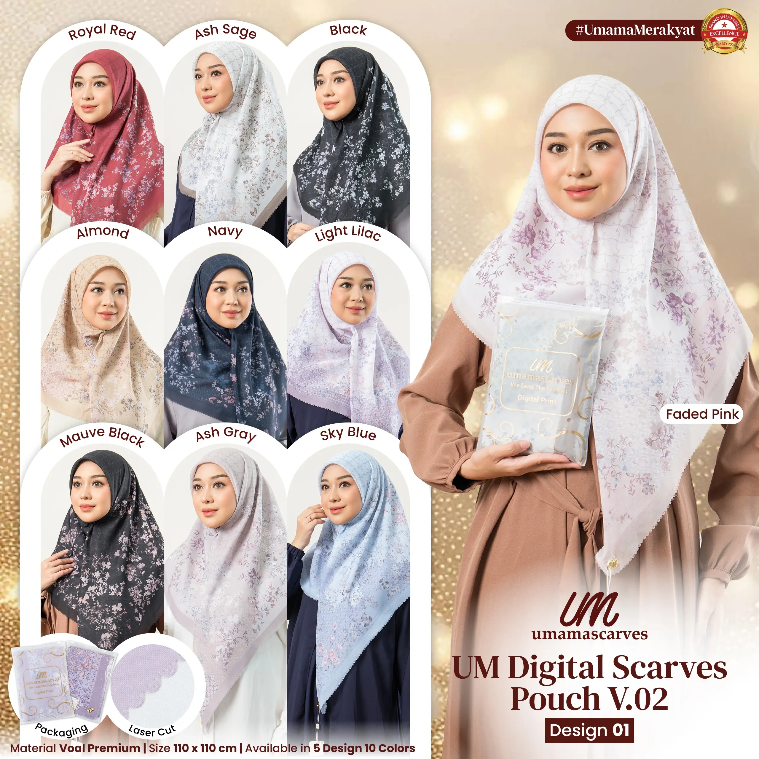 Umama Scarves - UM Digital Scarves Pouch V.01