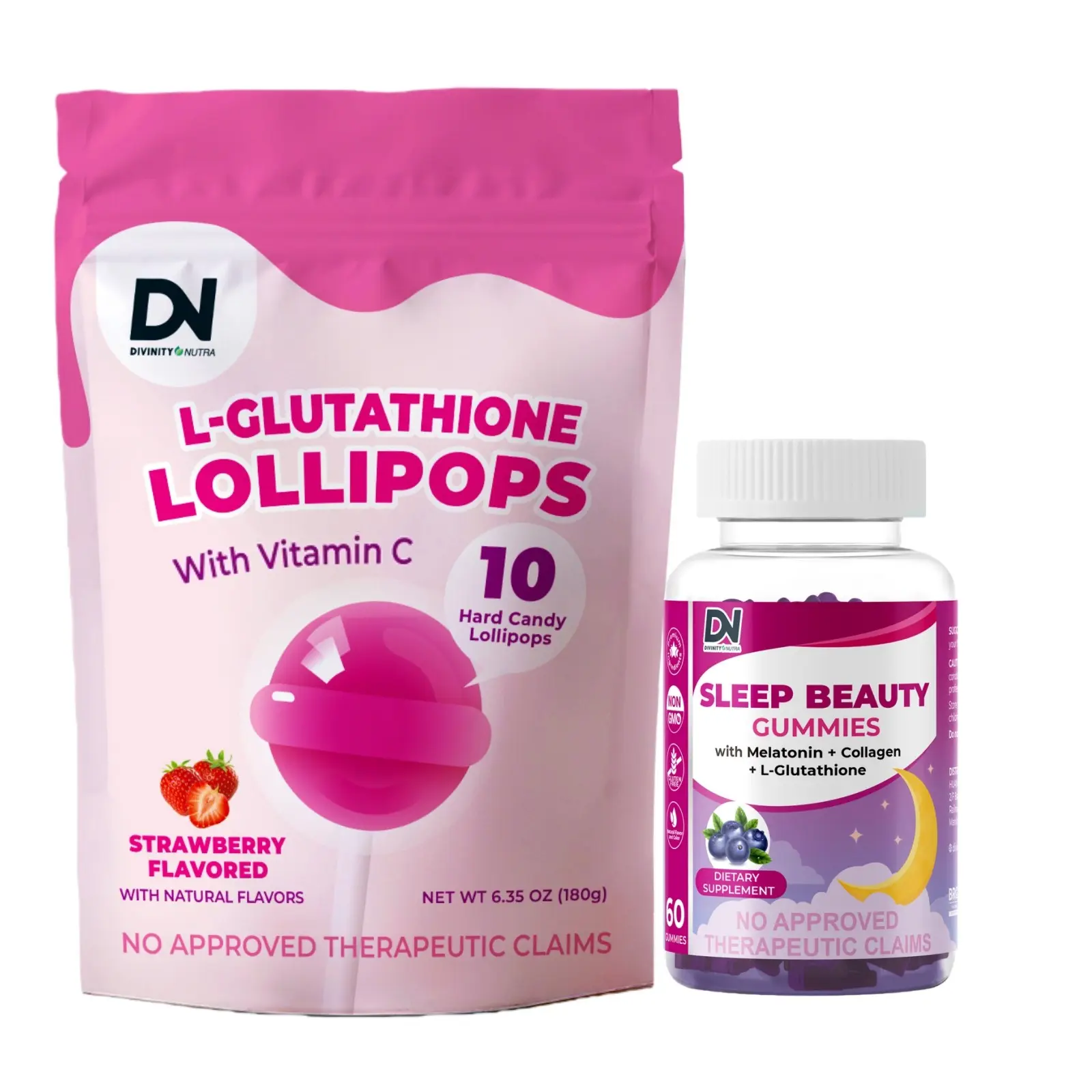 Divinity Nutra L-Glutathione Lollipops 10 Candy with Vitamin C ,500mg Hydrolyzed Collagen Peptides - Night Time Beauty Melatonin Gummies with Collagen and Hyaluronic Acid 60PCS - TikTok Shop Philippines Divinity Nutra L-Glutathione Lollipops 10 Candy with Vitamin C ,500mg Hydrolyzed Collagen Peptides - Night Time Beauty Melatonin Gummies with Collagen and Hyaluronic Acid 60PCS - TikTok Shop Philippines