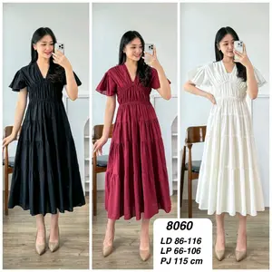 DRES MAXI KATUN LINEN RAMI PREMIUM 8060 MV SHOP