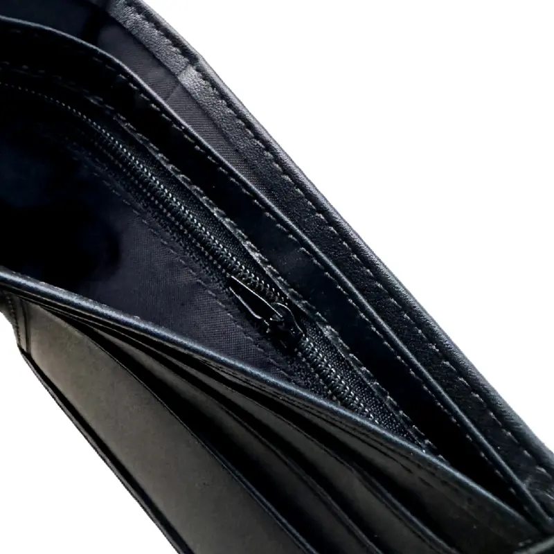 Dompet Pria Kulit Sapi Kickers Simpel Elegan 6+2 Slot Kartu Resleting - Barang Baru Uang Koin Masuk 8