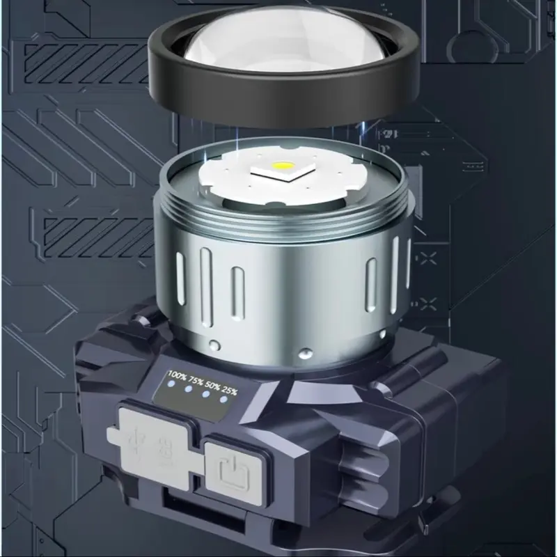 Senter Kepala Zoom Maxpower 100 watt  Cahaya Putih 2
