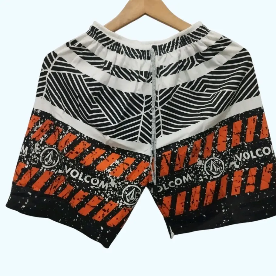 CELANA PENDEK TEBAL PRIA WANITA BOXER SABLON Combed TEBAL Katun  Motif Santai Pantai  Tidur