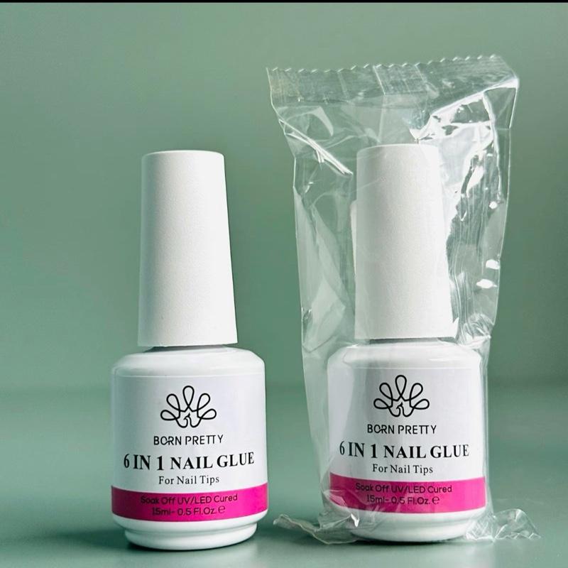  BORN PERTTY Gel 6in1 - Gel đa năng Glue 15ml làm nối móng úp móng cứng móng base top sơn gel làm nail tiện lợi và hiệu quả 
