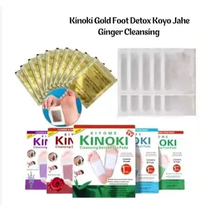PROMO Paket 5 Box isi 50 PCS Kinoki warna Detox Foot Pads Koyo Penyerap Racun Dalam Tubuh Secara Alami - BELANJA MURAH