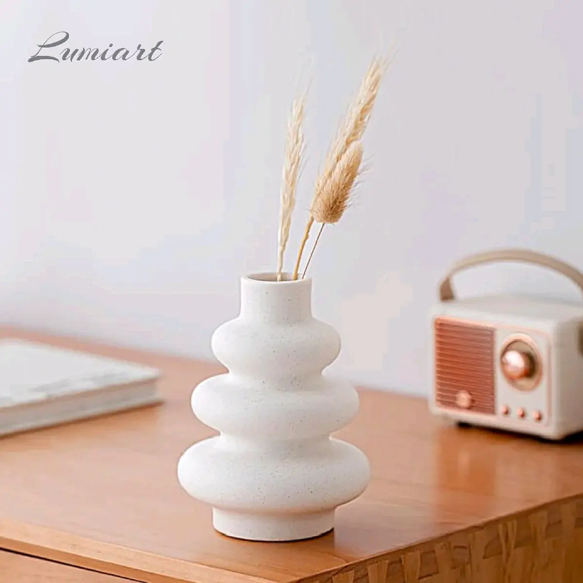 Vas Bunga Spiral Nordic Aesthetic / Vase Concrete - Model Terbaru Tanaman