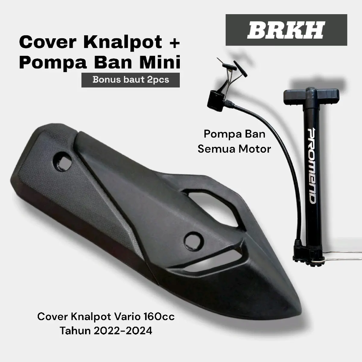 Cover Knalpot + Baut + Pompa Mini