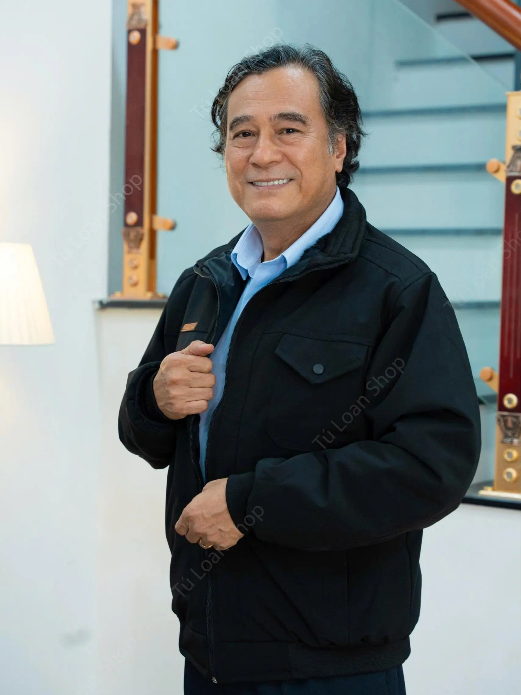 Áo Khoác Nam Trung Niên Lót Lông Tặng Bố Mùa đông Nam Đen & Xanh Than Tím Size M-XXL Siêu Ấm Dày Dặn | BigBuy360 - bigbuy360.vn