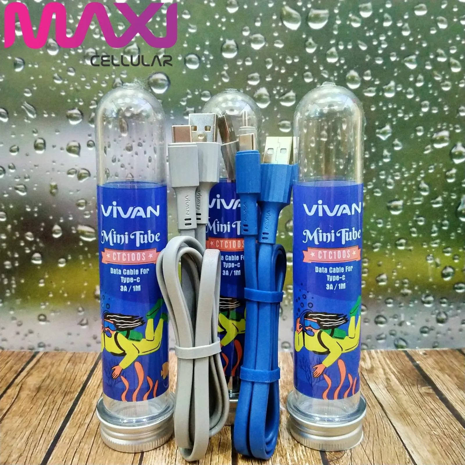 Kabel Data Vivan Minitube Type-C - Solusi Pengisian dan Transfer Data - Cable, Konektor