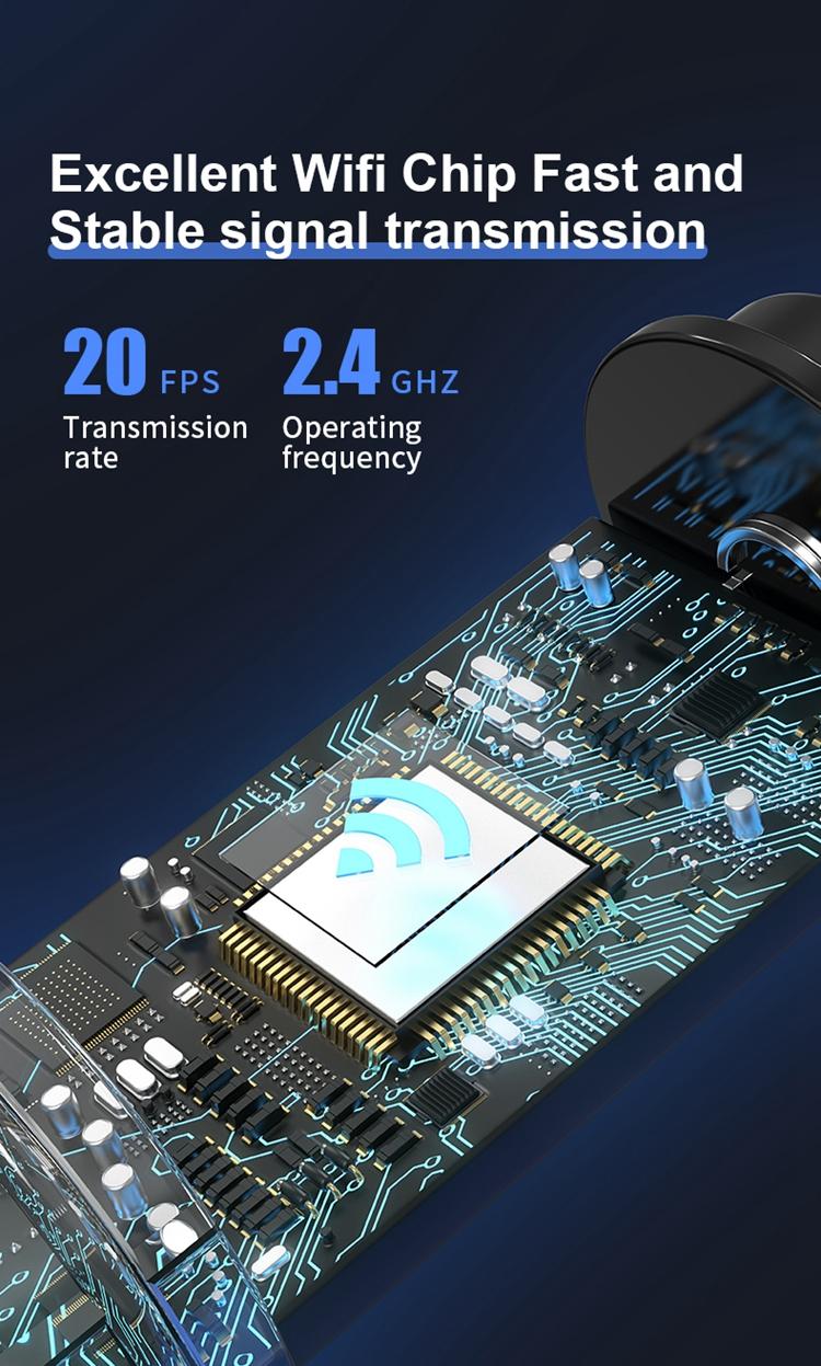 Product Introduction of Smart Visual Ear Pick Safe Silicone Spoon  Dual Lens WiFi Borescope Inspection Camera 5MP Waterproof Snake Pipe Camera Wireless Industry Endoscope For Car Android IOS  Health Care Tool Gentle Wax 13