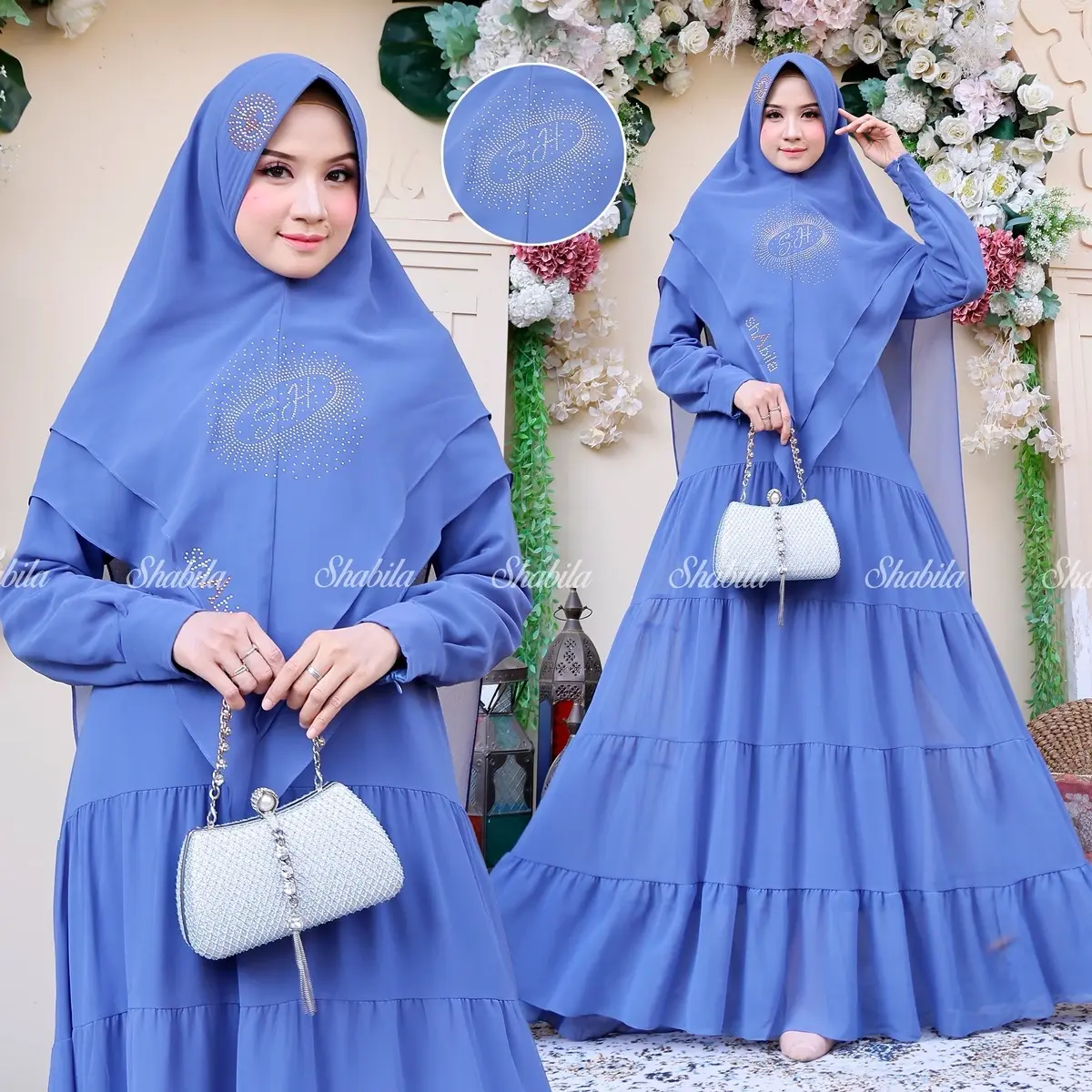 Asifa Set Syari Super Mewah Elegant Nyaman Di Pakai