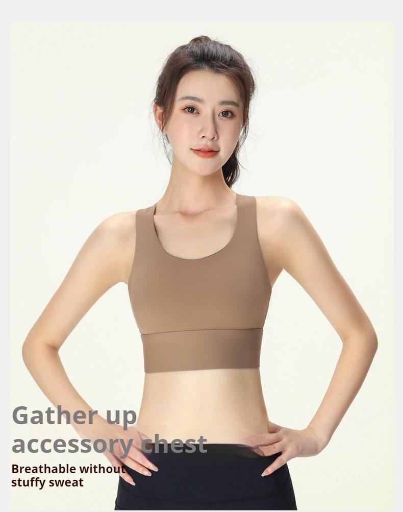 Product Introduction of High-Intensity Sports Bra for Women - Anti-Shock, Moisture-Wicking, Fixed Cups,Stylish Back Design Women's Sports Tank Top 9