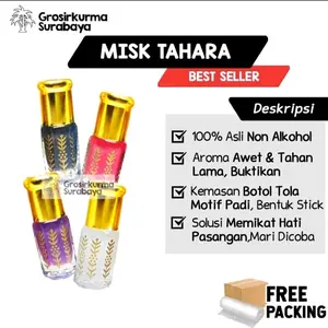 Misk Tahara 100% ASLI 3ml  Berbagai Aroma Non Alkohol Parfum Miss V