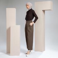 Gambar HijabChic Velora Pants - Celana Wanita Formal Cokelat Saku Samping - Brown, S dari HijabChic Kota Bandung 3 Tokopedia