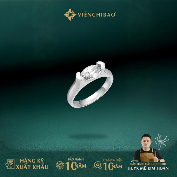  HuyK Viễn Chí Bảo - Nhẫn mắt thiên thần đính đá zircon - Chất liệu bạc 925 - N400041 