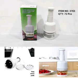 Chopper Manual Pemotong Bawang Putih Cabe Bumbu Dapur Alat Pencacah Manual Ditekan Mudah Digunakan Dan Awet Chopper Import Berkualitas