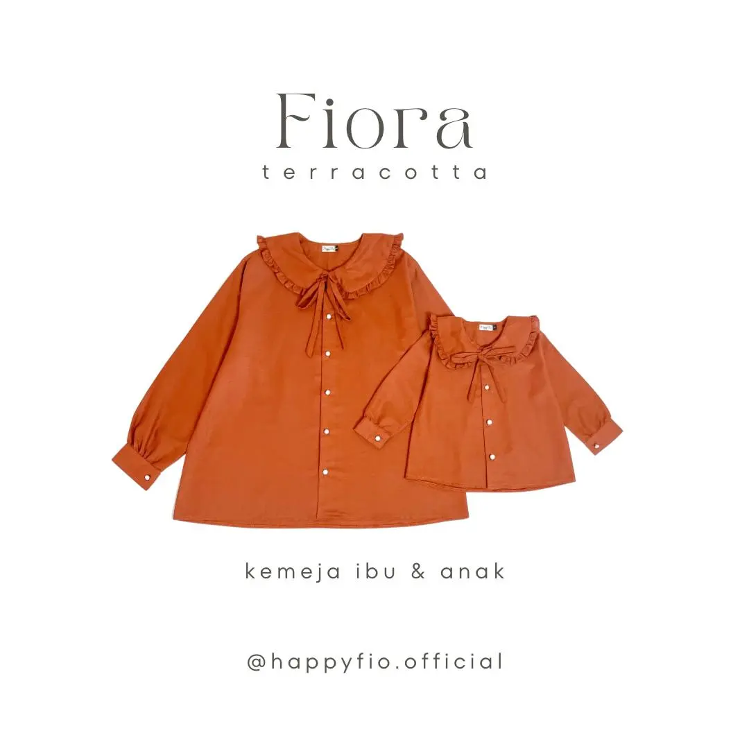 kemeja couple ibu anak Fiora Shirt couple mom and kids by Happyfio
