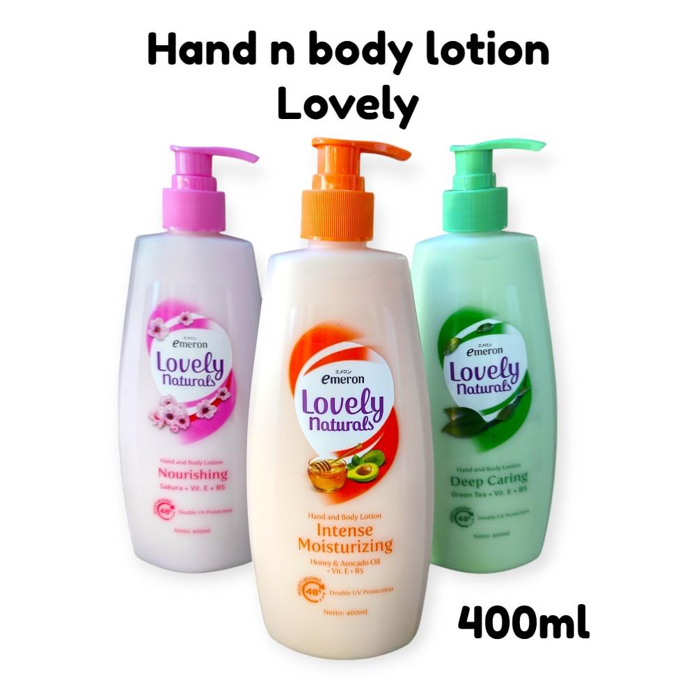 2 PCS / 3 PCS Lovely Hand & Body Lotion 400ml - (VARIAN DI KIRIM SESUAI STOK) - Melembapkan Kulit Tangan dan Tubuh - Mencerahkan, Perawatan Memutihkan Melembutkan Berminyak