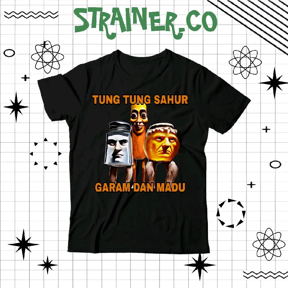 (BISA COD) Kaos Anak TUNG TUNG SAHUR - Baju Anak Laki-Laki GARAM DAN MADU UNISEX FREE NAMA FASHION