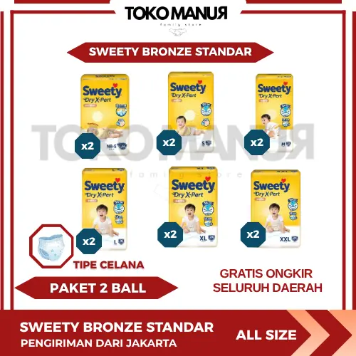 2 BALL SWEETY BRONZE STANDAR GRATIS ONGKIR LUAR PULAU JAWA