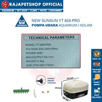 Gambar NEW SUNSUN AC DC AIR PUMP YT 828 PRO AERATOR KOLAM AQUARIUM dari Rajapetshop Official Kota Surabaya 3 Tokopedia