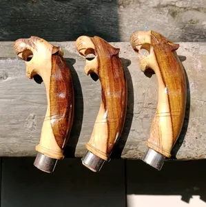 gagang golok kayu johar / gagang golok siap pasang model singa / gagang pisau