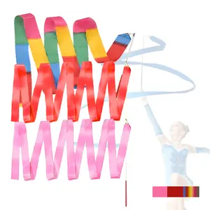 Ribbon Ballet 2m Pita Menari Colorful  Ballet Pita Stik Balet Untuk Tali Tari Balet Ballet