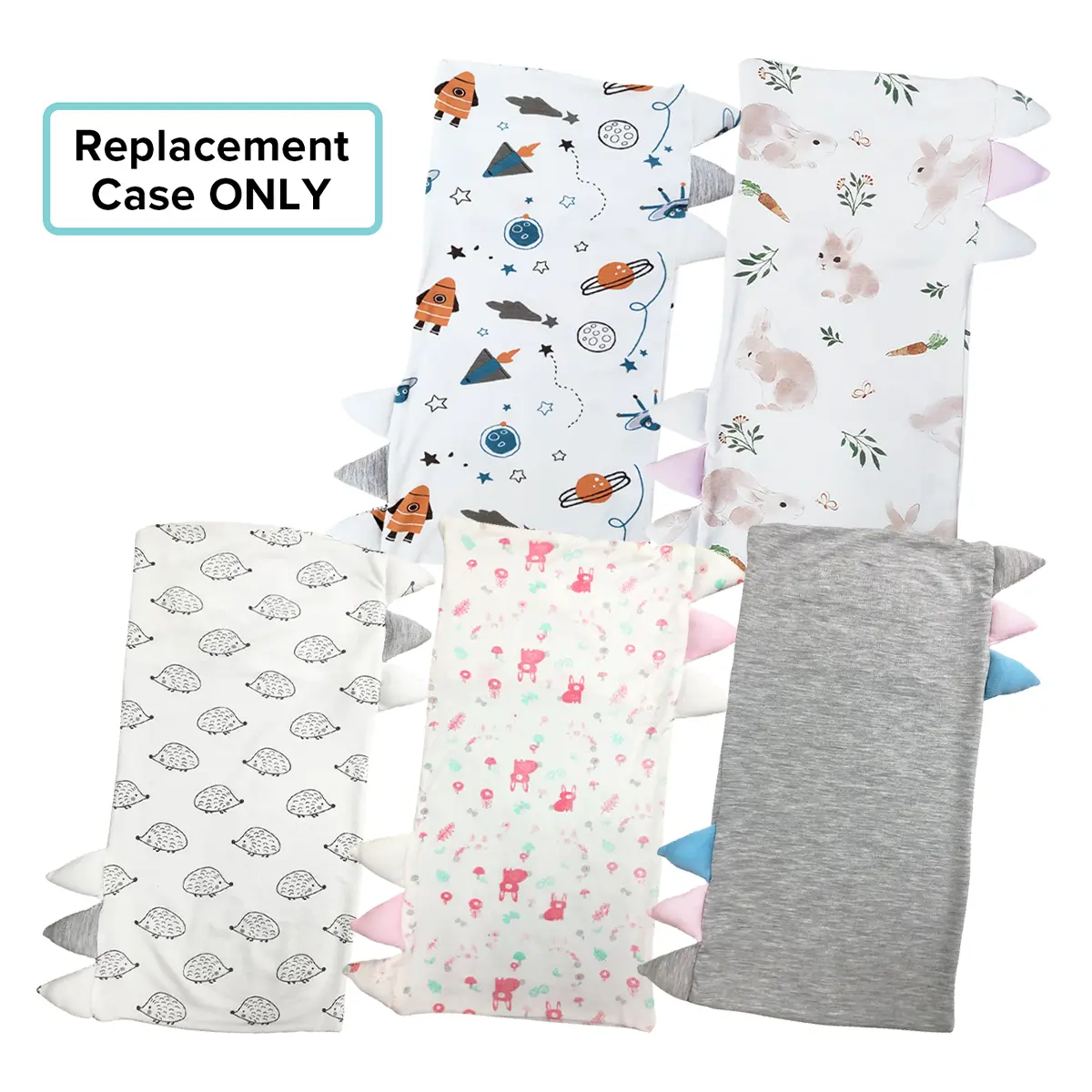 Cubble Comfy Pillowcase Medium (5 Designs) Baby Bamboo Pillow Replacement Case