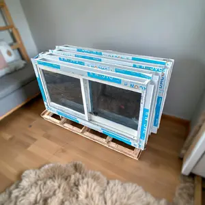 jendela minimalis sleding 40cm x90cm satu set kusen paket lengkap handel kaca free packing kayu  cocok untuk area dapur atau both kontainer Aluminium