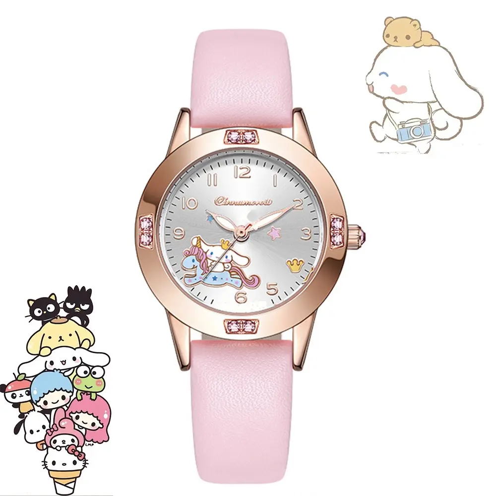 Jam Tangan Sanrio Jam Crystal Sanrio Jam Tangan Anak Dewasa Cinnamoroll Kuromi Melody