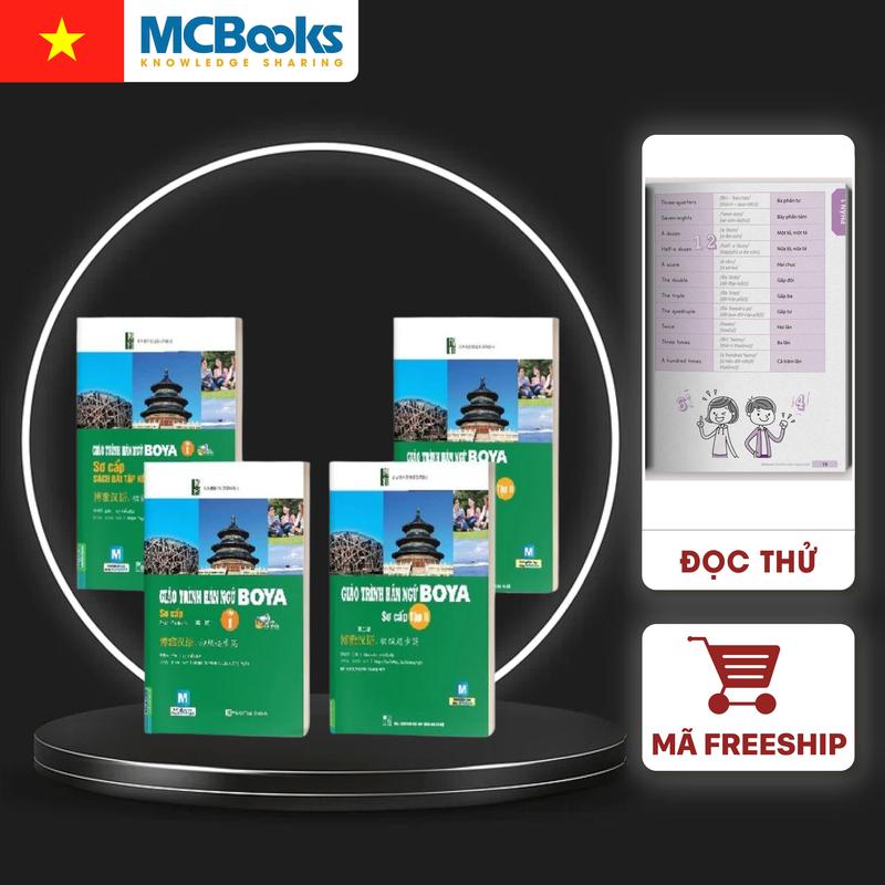  Giáo trình Hán Ngữ BOYA Sơ Cấp dành cho người học tiếng Trung - Sách MCBooks 