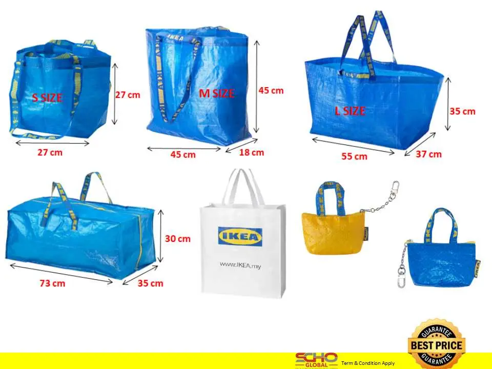 IKEA-Carrier Bag /Laundry bag/ Shopping bag  (S/M/L/Coin Wallet/Trunk/Bag)