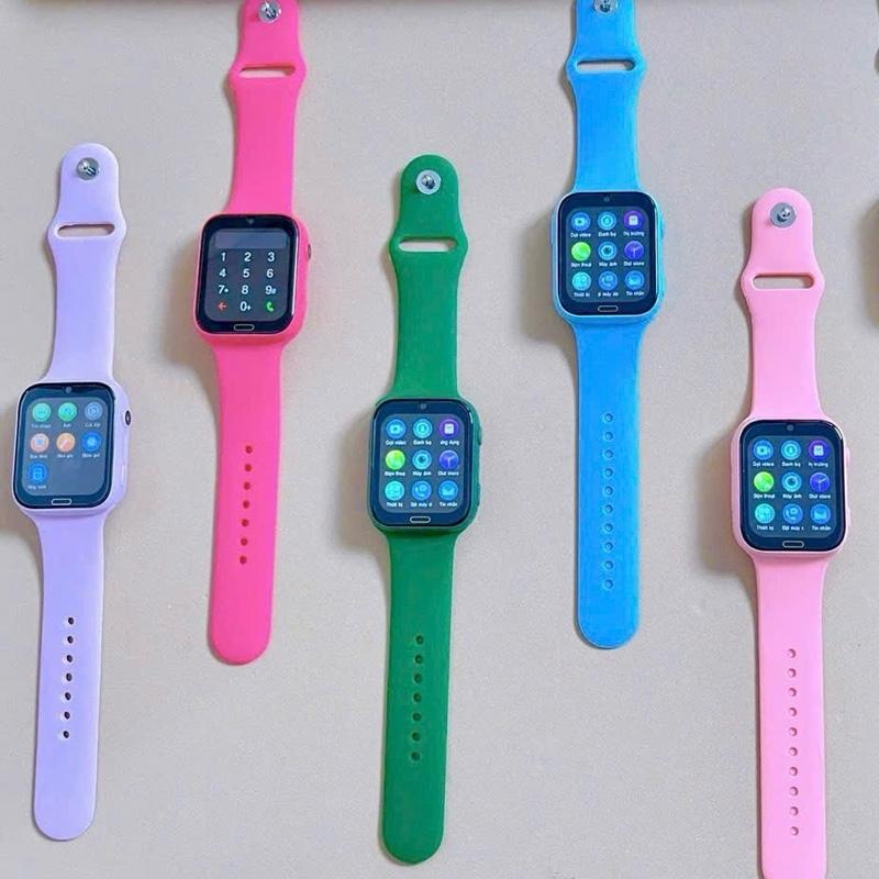   Lắp sim trẻ em-P60 H06plus Đồng hồ trẻ em Lắp Sim Nghe Gọi video call - Định Vị Cảnh Báo Nguy Hiểm Có Tiếng Việt dành cho bé Smartwatch. Dây cao d ọ giarequa 