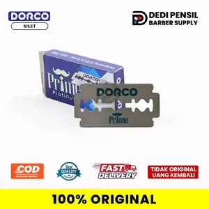 Silet Dorco Prime 1 Kotak Isi 5 Keping Original Biru Kumis