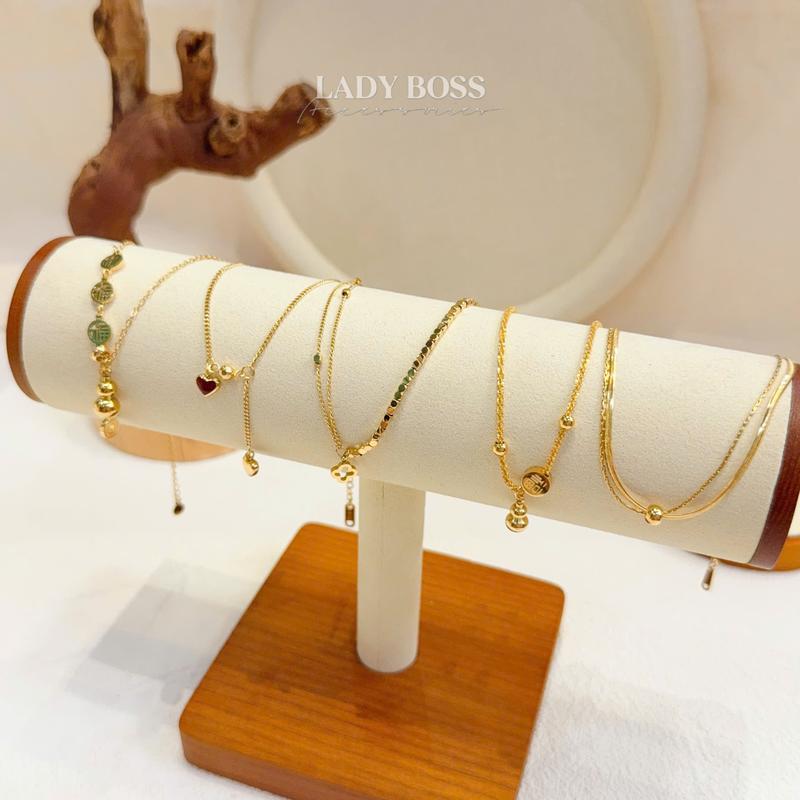 Tổng Hợp Lắc Chân Titan Dáng Mãnh Xinh Xắn Cho Nữ Không Gỉ Bền Màu Lady Boss Accessories