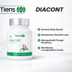 Tien Diacont Capsules - Kapsul Labu China - Herbal China Dieabtes - Suplemen Kesehatan Membantu Mengurangi Kadar Gula Darah