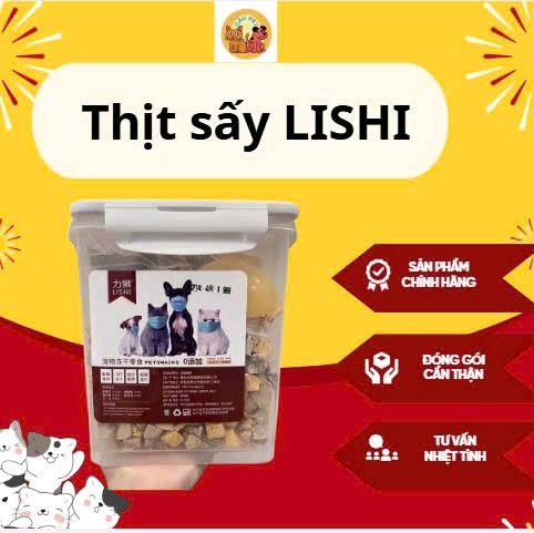 Thức Ăn Cho Mèo Hộp Gà Viên Thịt Đông Khô Sấy Mix Nhiều Loai Dạng Viên Dễ Ăn Bổ Dưỡng Hộp 660g-Hỗn Hợp Sấy Lạnh Cho Chó