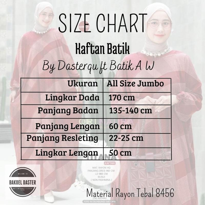 Product Introduction of Kaftan Miska by Daster Qu - Gamis Kaftan Lebaran Motif Batik Salur Encim Home Dress Kaftan Rayon 0