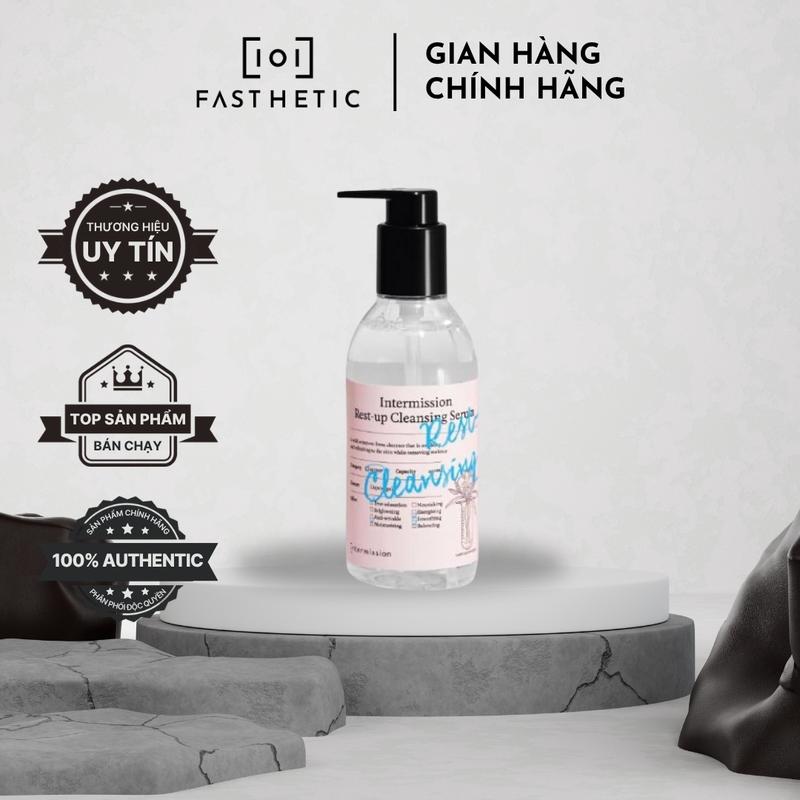 INTERMISSION REST-UP CLEANSING SERUM 220ML - Serum Dạng Sữa Kết Hợp Dầu Chuyển Hóa Bọt Làm Sạch Sâu Dưỡng Ẩm Cho Da Nhạy Cảm - INT-CLEAN-00