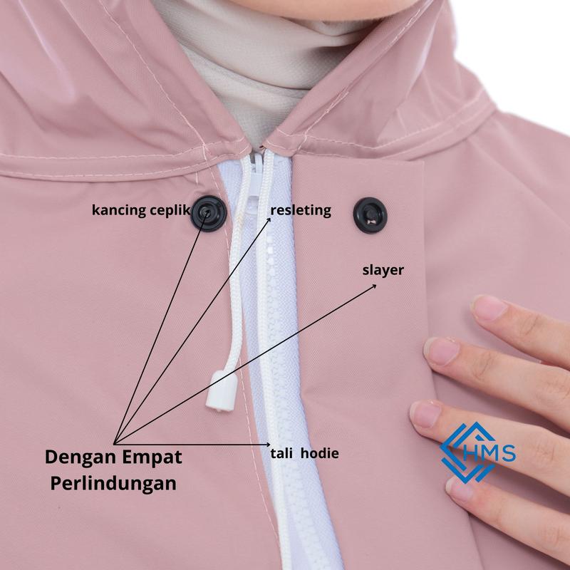 AKULA Jas Hujan GAMIS Bahan PVC Anti Rembes Dewasa 2
