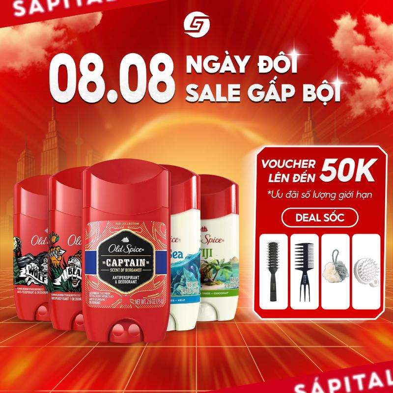 [BẢN MỚI] Lăn khử mùi Old Spice 73/85g | Khử mùi cơ thể - Ngăn mồ hôi - Khử Mùi Hôi - Đủ mùi hương - Nhập khẩu Mỹ chính hãng