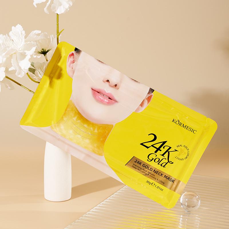 KORMESIC24K Gold Essence Moisturizing Neck Mask 5 pieces 2